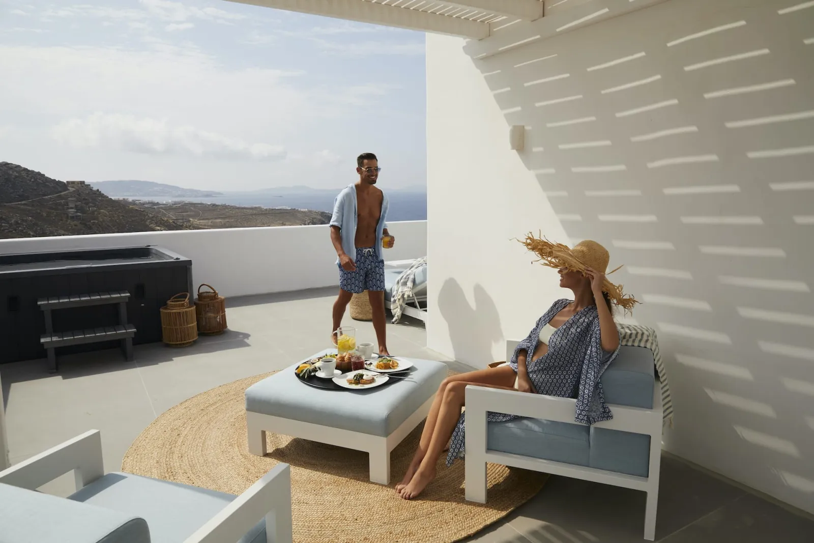 Junior Suite with Open Air Jacuzzi Panoramic Sea View - 33 m²