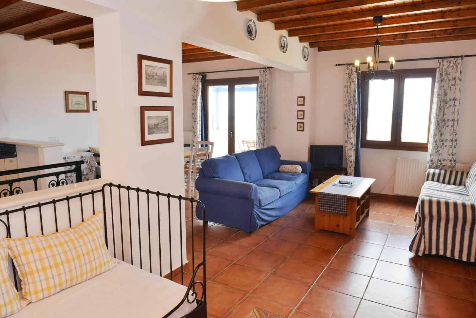 Three-Bedroom Apartment with Town and Sea View