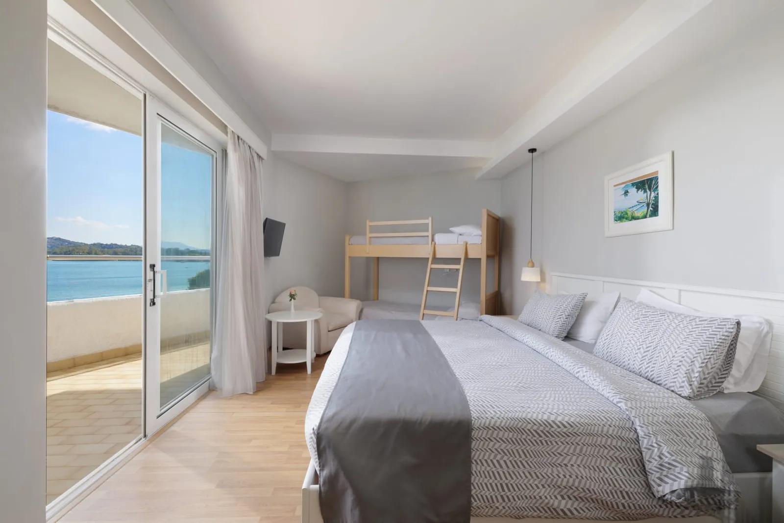 Family Room with Sea Side View