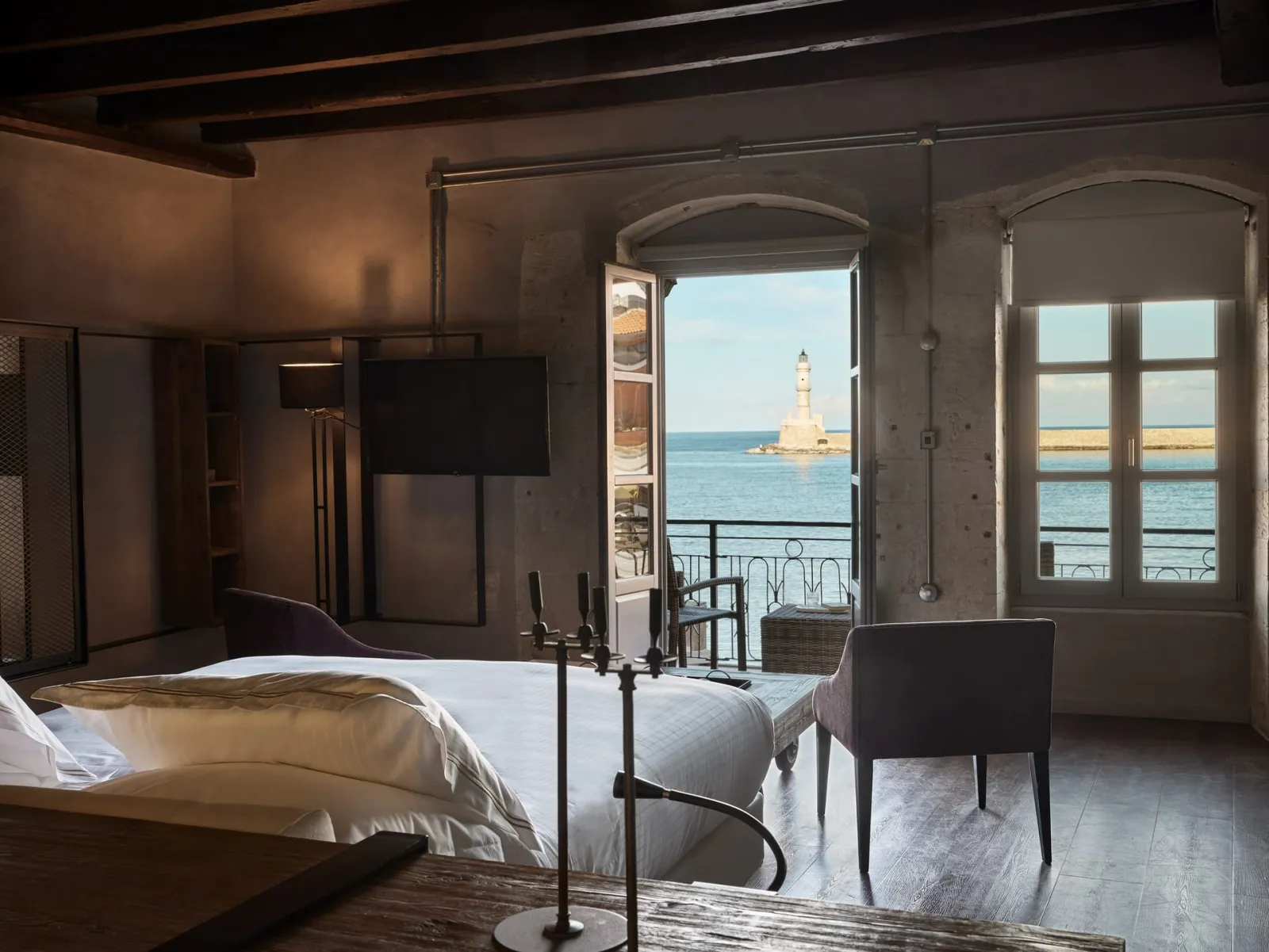 Industrial Suite with Sea View & Balcony