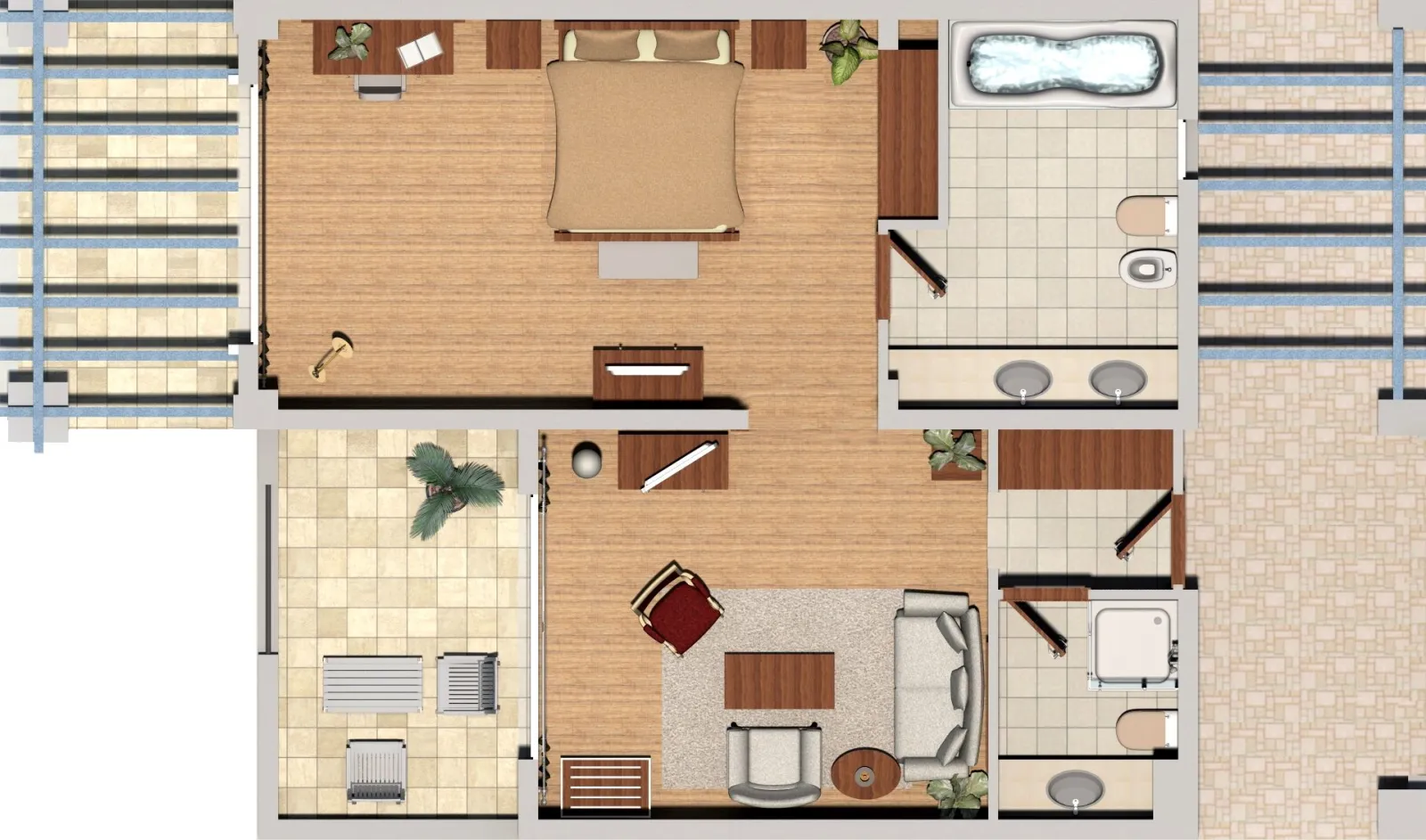 Superior Family Suite with Sea View