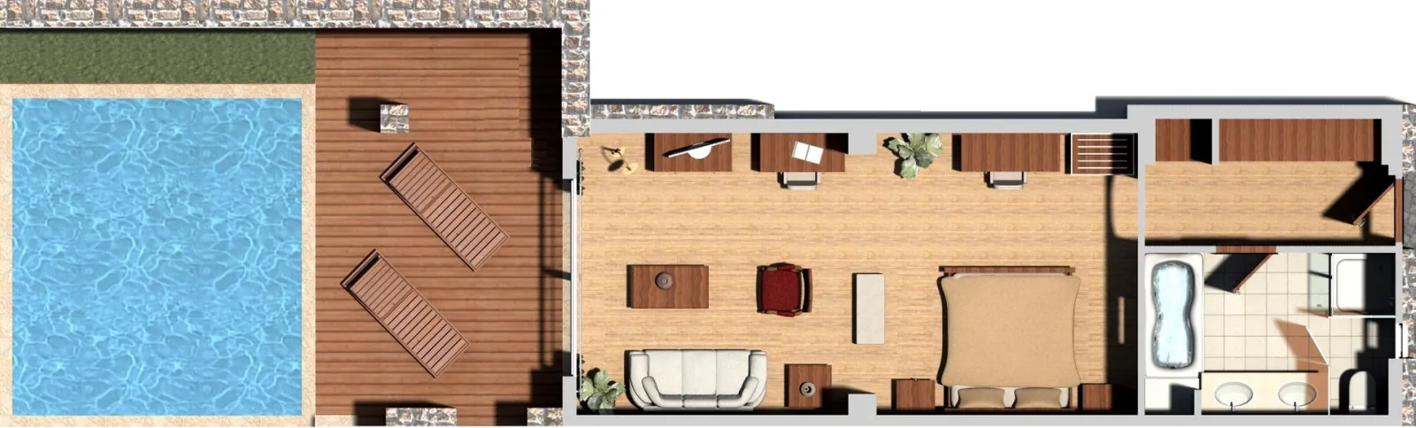 Prestige Junior Bungalow Sea View with Personal Pool