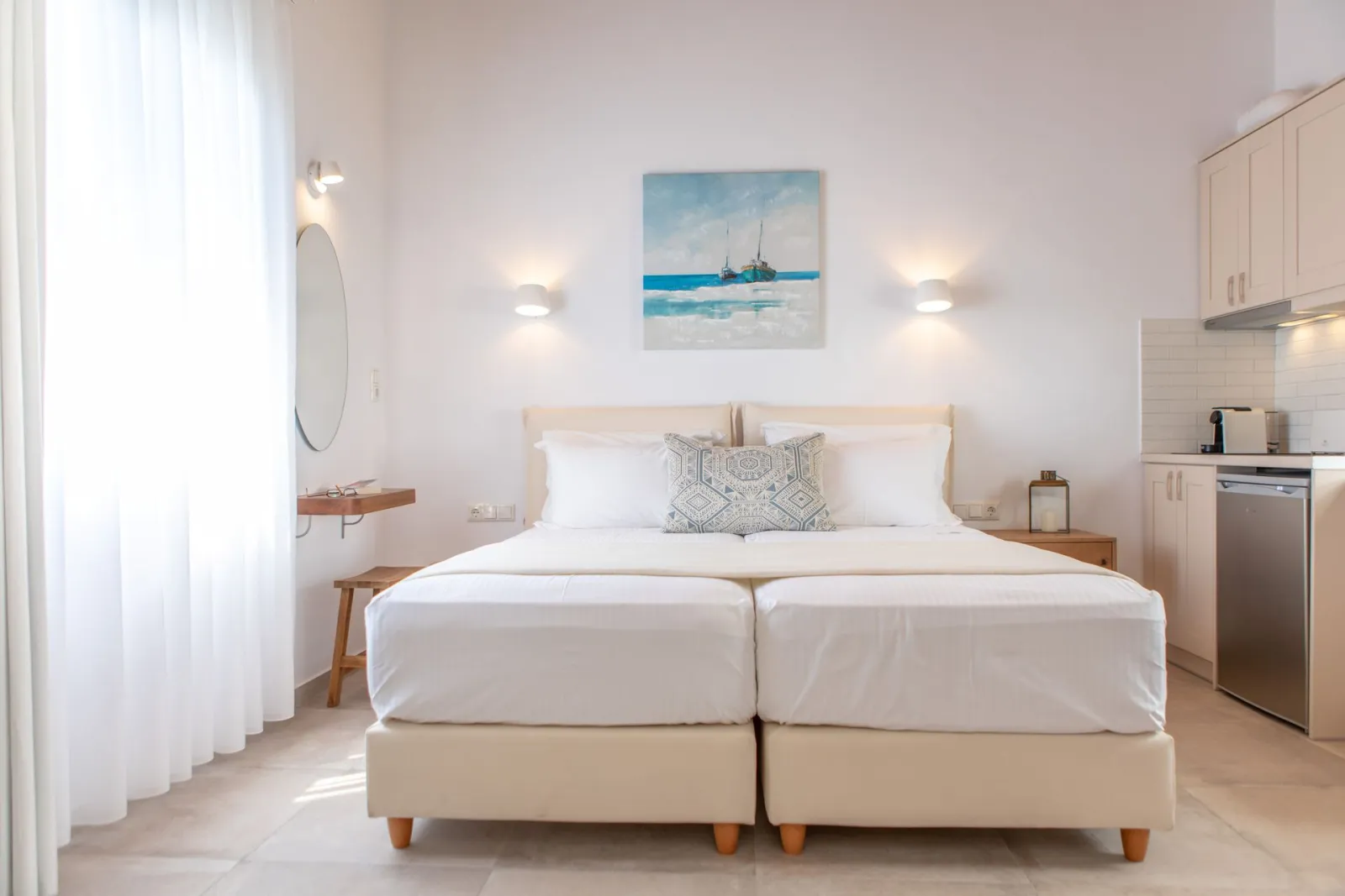 Standard Apartment with Sea View Balcony– Two Single Beds