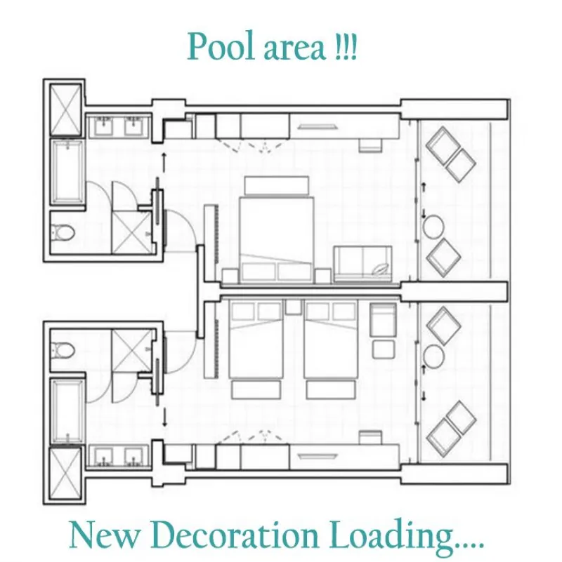 Executive Suite at the pool up to 5 pers.
