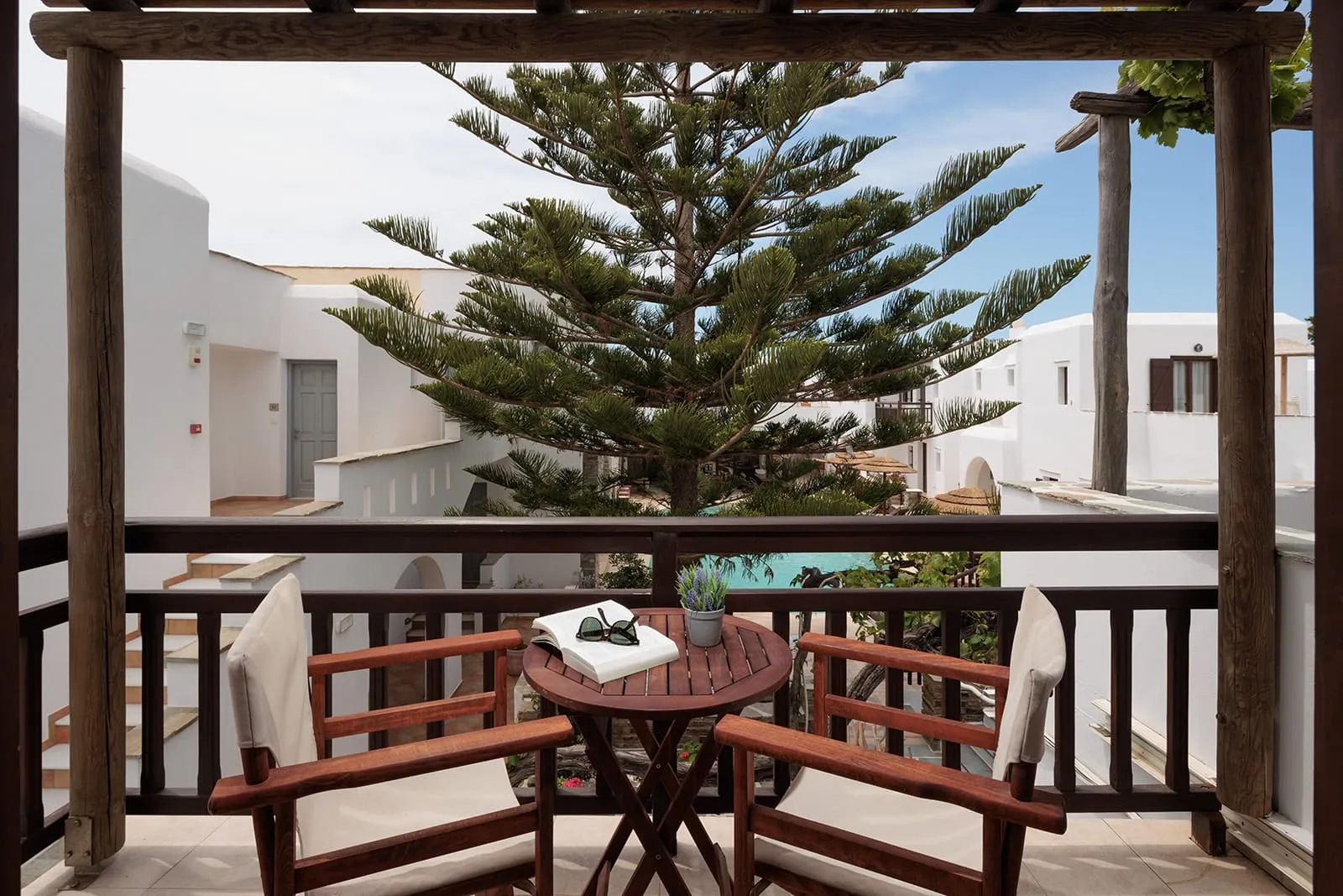 One-bedroom apartment with pool view